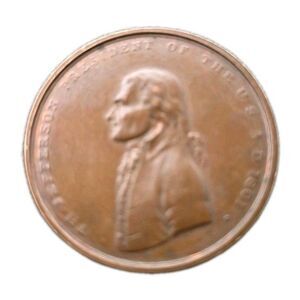 The Official Medals of America's Presidents Thomas Jefferson Bronze Token